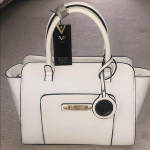 Versace 1969 white leather purse NWT